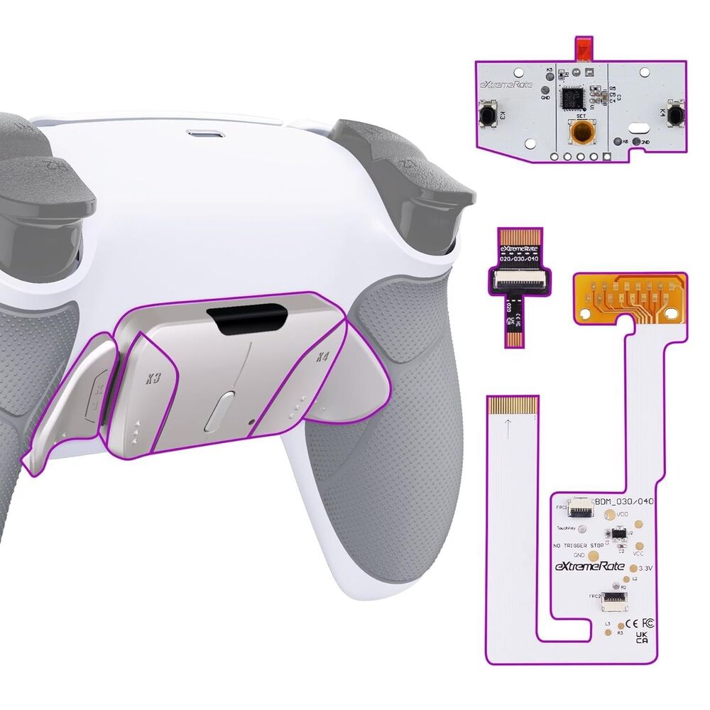 Remap Kit Back Paddles Buttons Back Shell for PS5 Controller BDM-030 040 050